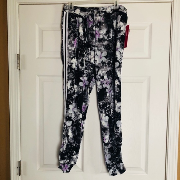 Tie Dye Floral Print Joggers - Picture 4 of 6